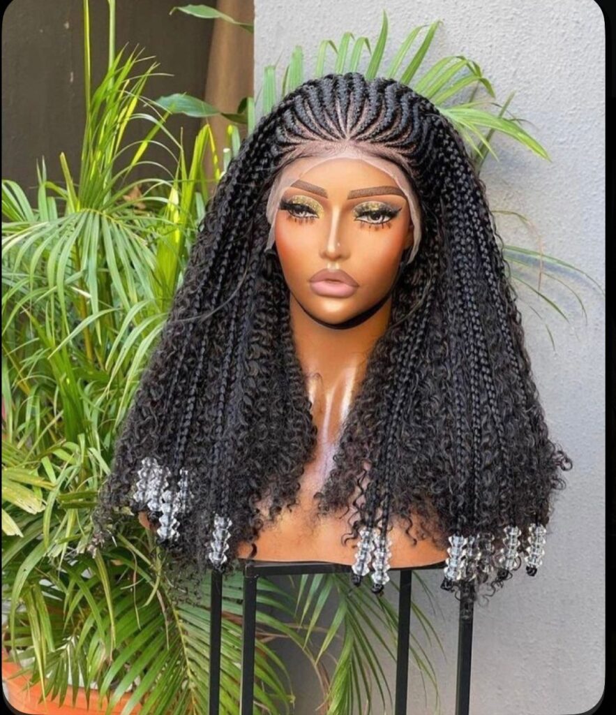 Goddess braid wig