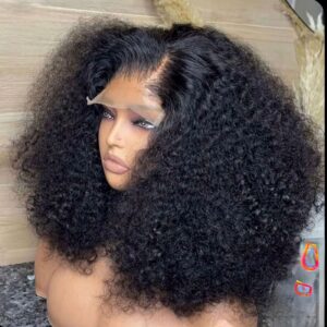Lemoda 13x4 Burmese Kinky Curly Lace Front Human Hair Wigs